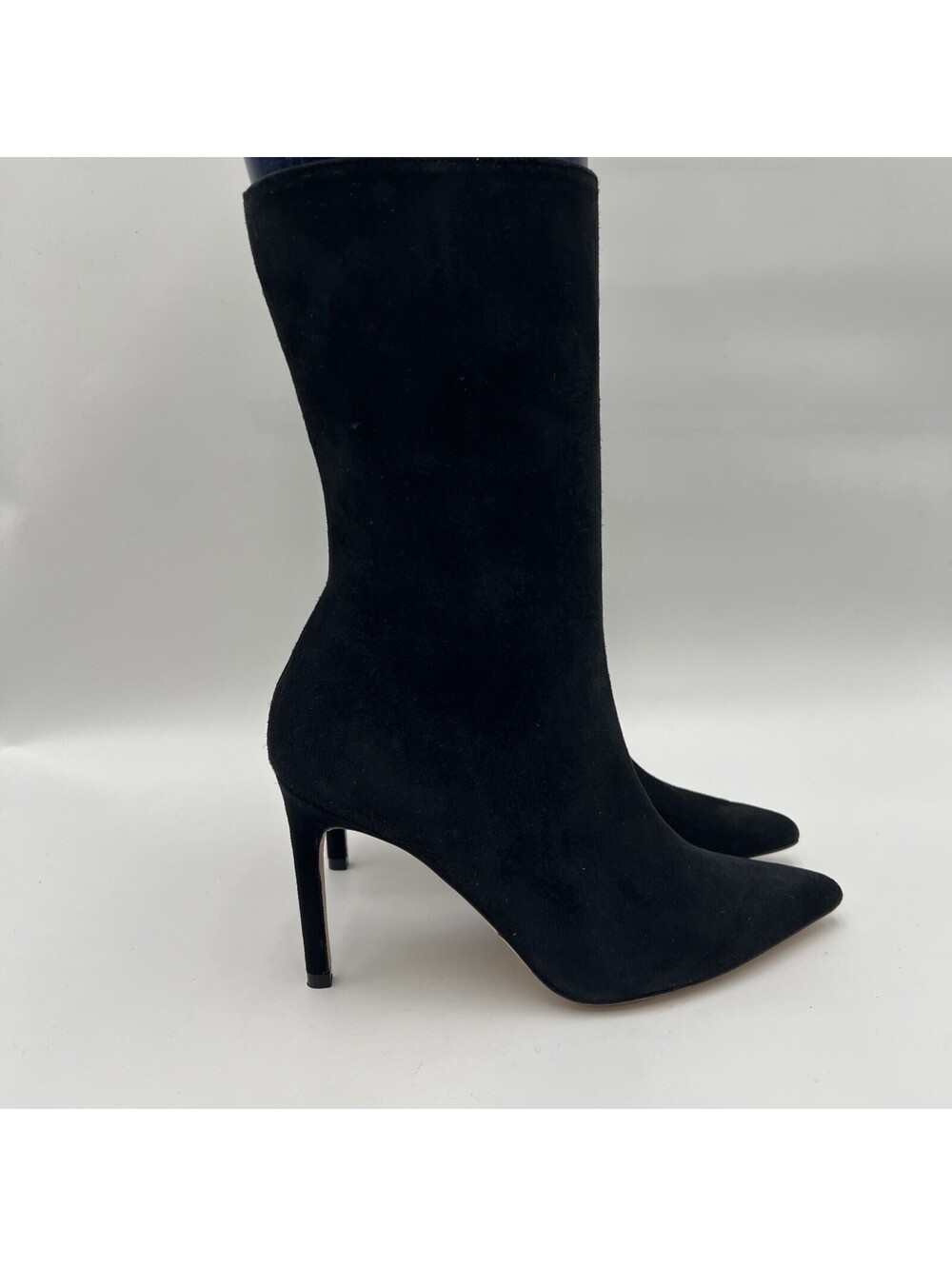 Women’s ALEXANDRE BIRMAN Cuba Suede Side Zip Boots In Black Size 36.5